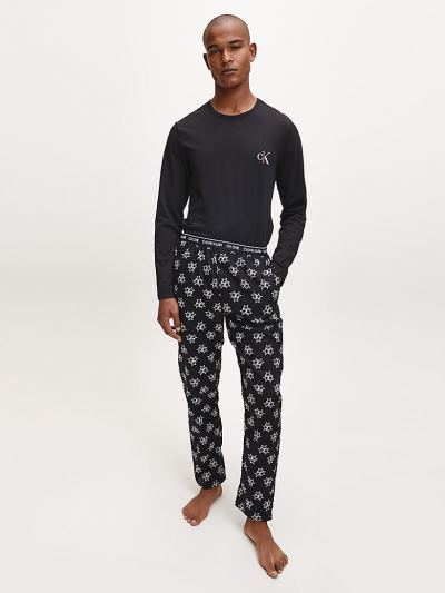 Calvin Klein Ruhák HU842158 | Calvin Klein CK One Pants Férfi Pizsama Szett Fekete